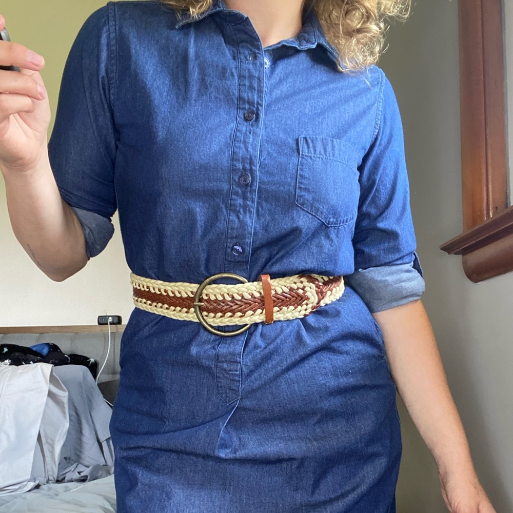 Women’s size small dark blue jean dress